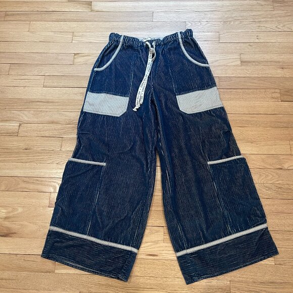 We The Free Amethyst Wide Leg Pull On Jeans NWT Size Medium - Picture 5 of 11